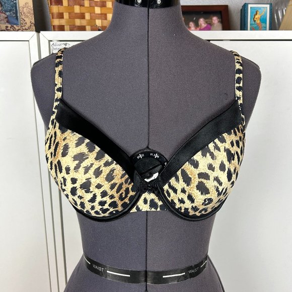 Warner's Cheetah Print Bra - Picture 1 of 4